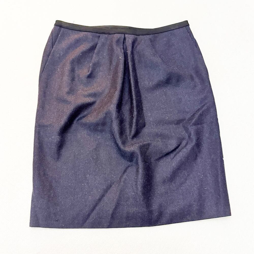 Calvin Klein Collection Wool Charcoal Pencil Skirt Size 8 / 44